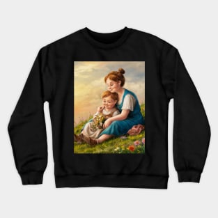 A Mother's Love: Moments of Connection and Closeness Crewneck Sweatshirt